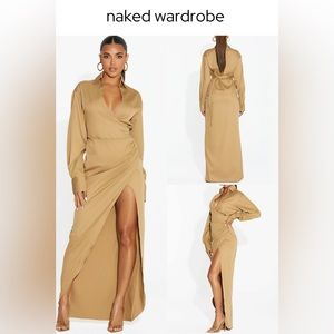 naked wardrobe | The T-shirt Maxi Dress | nude | M